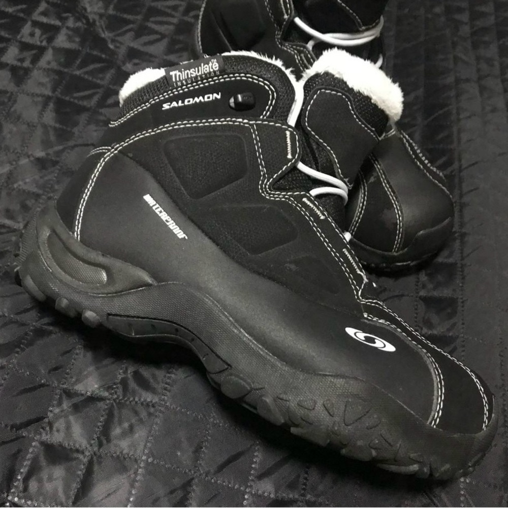 Salomon Black Waterproof Winter Boots - Picture 3 of 7